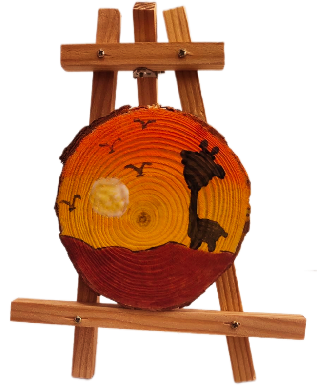 木片画